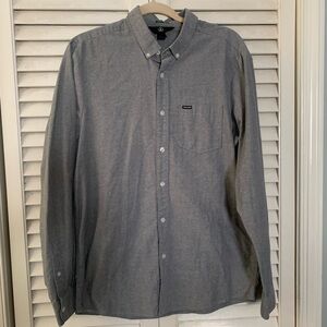 Volcom Men's Blue Button-Down Shirt
